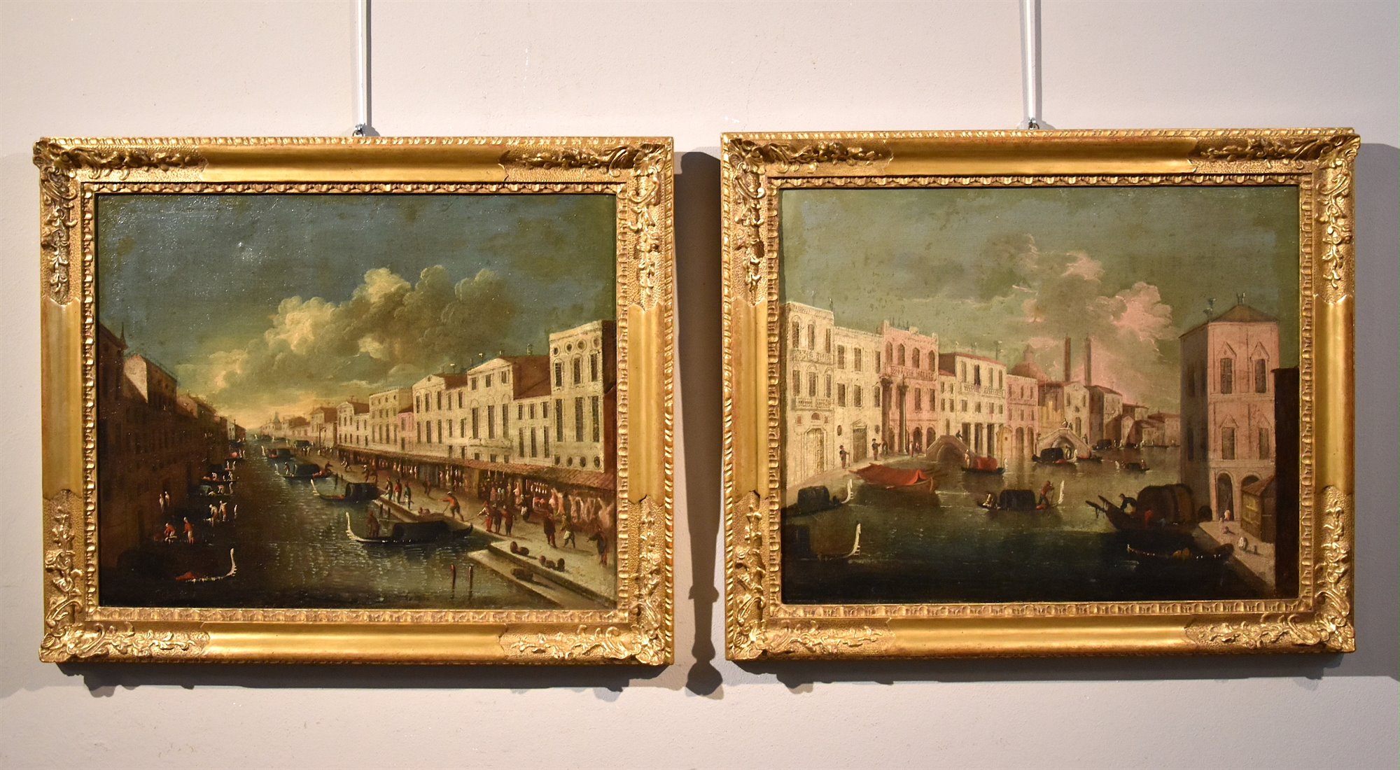 Veduta di Venezia con il Canal Grande dal ponte di Rialto